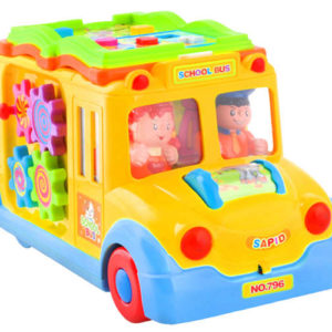 Образователна детска играчка автобус с книжка