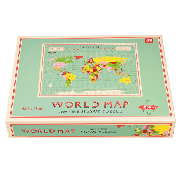 Пъзел от 1000 части - Карта на света Rex London