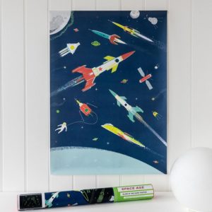 Светещ в тъмното плакат - Космическа ера Rex London