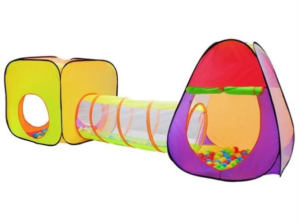Тунел за деца - многоцветно иглу с 200 топки