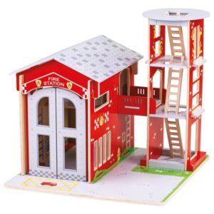Дървена играчка за деца Градска пожарна Bigjigs