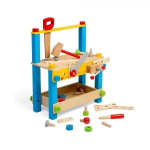 Дървена детска работна маса с инструменти Bigjigs
