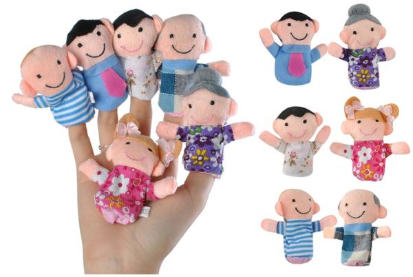 Комплект кукли за пръсти Семейство 6бр.
