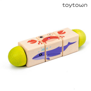 Бебешка дървена играчка пъзел със завъртане Acool Toy