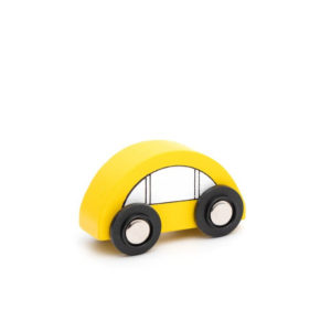 Детска дървена количка жълта Acool Toy