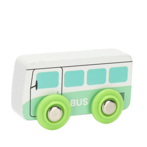 Детска дървна количка автобус Acool Toy