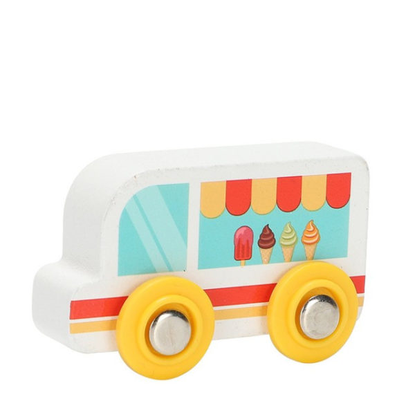 Детска дървна количка камион за сладолед Acool Toy