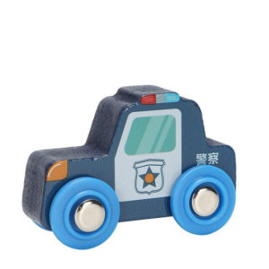 Детска дървна количка полицейска кола Acool Toy