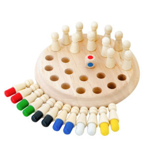 Дървена детска цветна игра за памет Acool Toy