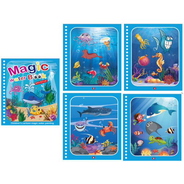 Книжка за рисуване с вода Подводен свят Acool Toy