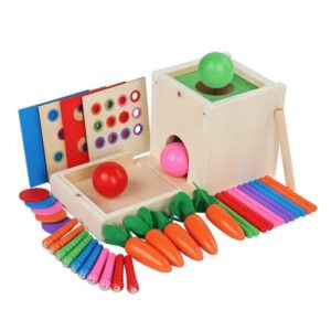 Детска дървена кутия с игри 5 в 1 Acool Toy