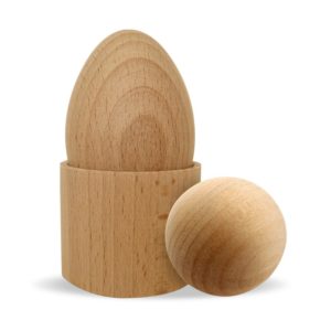 Дървено Монтесори яйце с чашка и топче Acool Toy